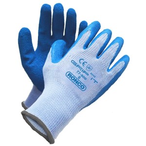 Grip-It Latex Coat Cotton Stringknit Blue Large 12x6